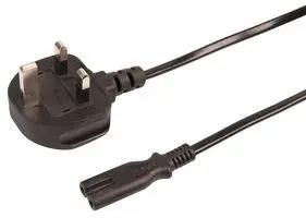 LEAD UK PLUG TO C7 BLACK 3M PELB2134