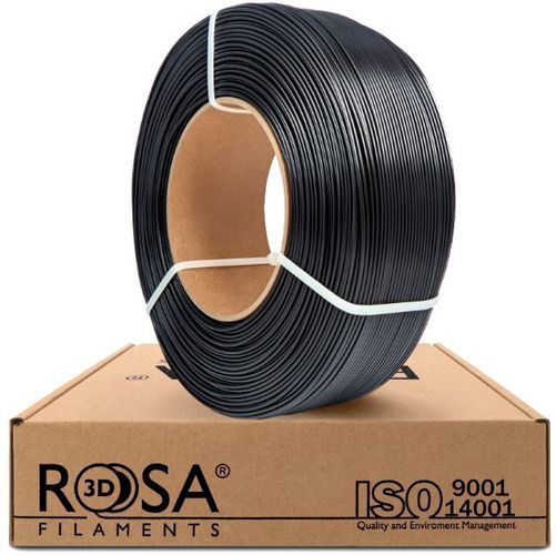 3D plastikas PLA juoda 1.75mm 1kg refill Rosa3D PLA-BLACK-175-1R-ROS 5907753132437