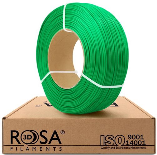 3D plastikas PLA žalia šviesi (juicy green) 1.75mm 1kg refill pakuotė Rosa3D PLA-jGREEN-175-1R-RO