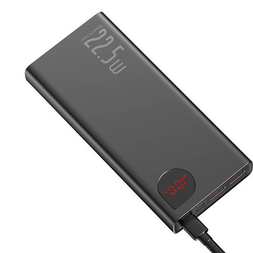 LiPo PowerBank 20000mAh 22.5W PD3.0 QC3.0 2xUSB + USB C Adaman Metal black BASEUS PPAD070101 6932172618308