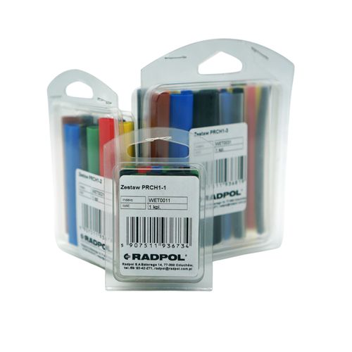 Set of heat shrink sleeves RCH1 90mm 36 pcs PRCH1-2 Radpol PRCH1-3