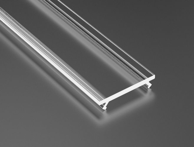 Dangtelis PMMA skaidrus profiliams LUMINES A B C D Y MONO, V2, 3m PROF-BASICv2-TRAN3 5904405932384; 5904405945223