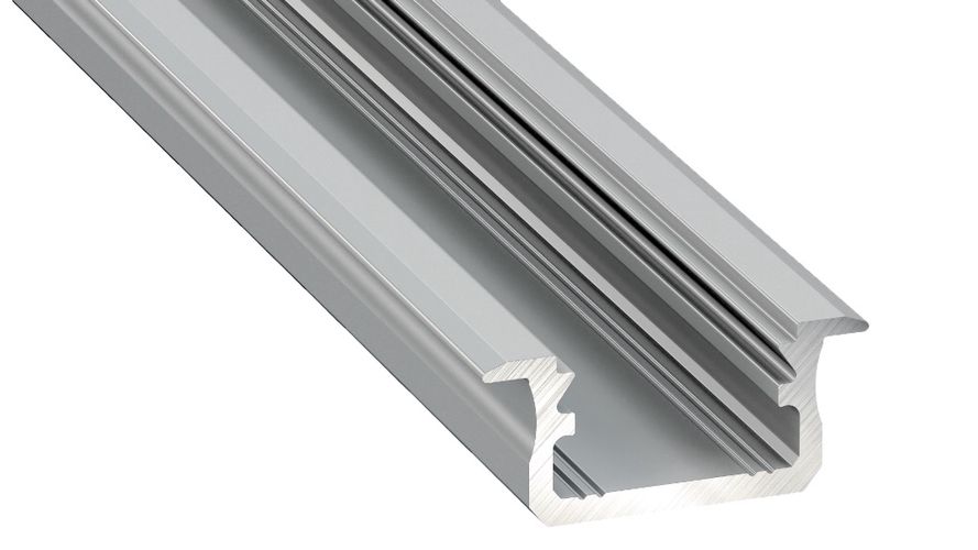 Profilis aliuminis anoduotas LED juostoms įleidžiamas, B, 2.02m LUMINES PROF-B-2Ms