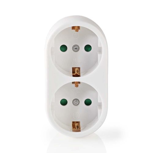Power Socket Splitter | Type F (CEE 7/7) | 250 V AC 50 Hz | Type F (CEE 7/7) | 250 V AC 50/60 Hz | 16.0 A | 3500 W | White PSSPL200F1WT 5412810292028