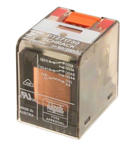 PT571730 RELAY, 4PDT, 240VAC, 6A 307-3014