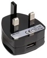 USB CHARGER, 5V 1.2A BLACK PEL00313