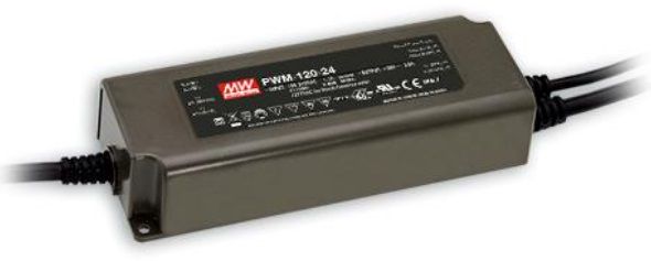 Single output LED power supply 24V 5A with PFC, DALI2 dimming function, MEAN WELL PWM-120-24DA2