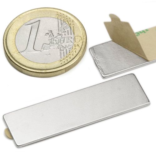 Magnetas 40x12x1mm, priklijuojamas NdFeB N35 MAG/40x12x1/NEO/G 7640155436465