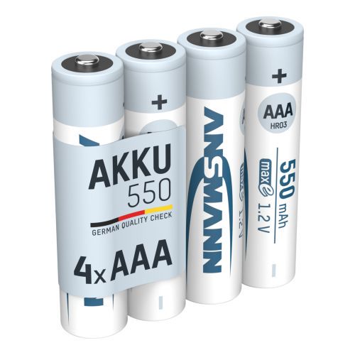 Аккумуляторная батарея R3 (AAA) 1.2V 550mAh Ni-Mh ANSMANN R3/550/ANS-BL4 4013674030774