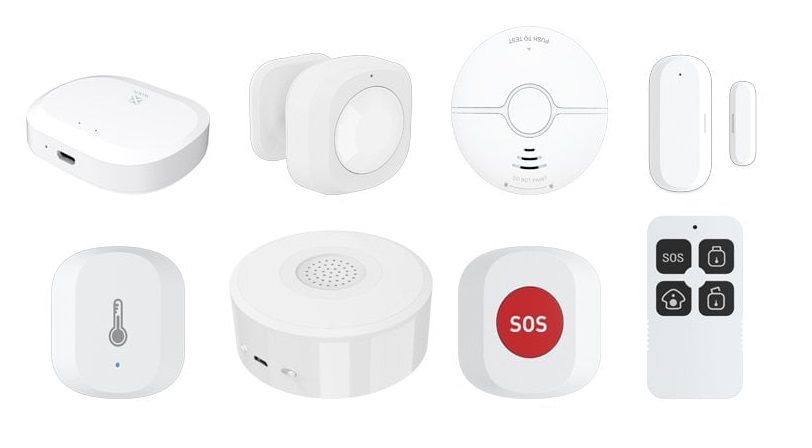 Smart wireless home security kit Pro R7073, ZigBee, WOOX R7073 8435350741655