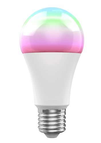 LED bulb E27, 230V, 10W, 806lm, 2700K - 6500K, CCT, RGB, smart Zigbee, app controllable, TUYA, WOOX R9077 8435606703581