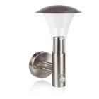 Outdoor Wall Light 60 W With Motion Sensor Brushed Steel RA-OUTDOOR6