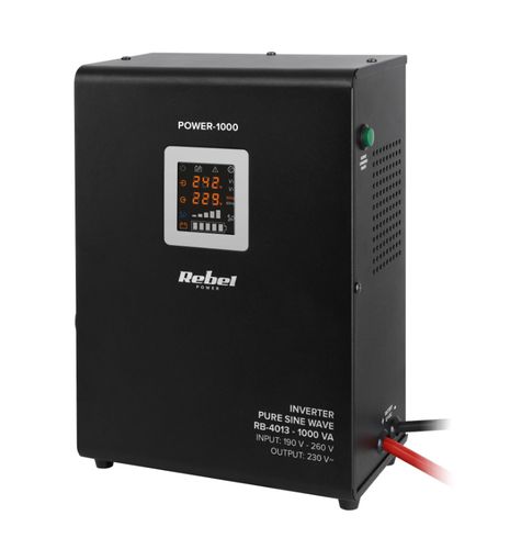 Nepertraukiamo maitinimo šaltinis POWER-1000 1000VA/700W 12V/230Vac, UPS, sinusas, stacionarus RB-4013 5901890078733