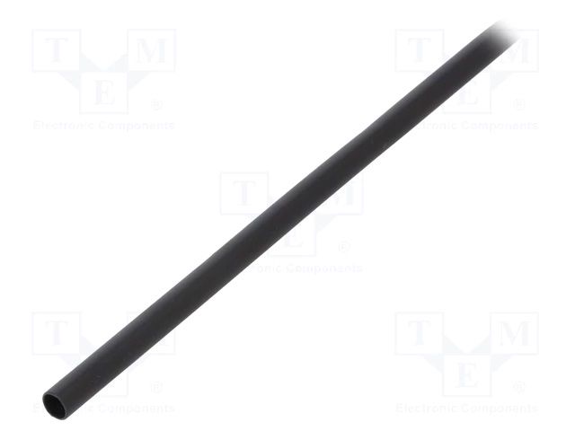 Heat Shrink Tubing with Adhesive 4/1mm, Black, 1m RCKH1-4/1