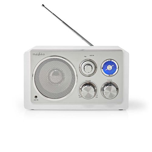 FM Radio | Table Design | FM | Mains Powered | Analogue | 15 W | IP20 | White RDFM5110WT 5412810337361