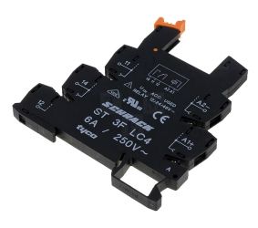Socket for relay V23092-A1024-A301 (RE-RM699V-P) DIN mounting Schrack 2-1416100-0 with LED and diode 12/24/48VDC RE-ST3FLC4