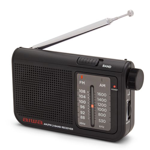 Radijo imtuvas FM/AM su 3.5mm lizdu, juodas RS-55/BK 8435256897883