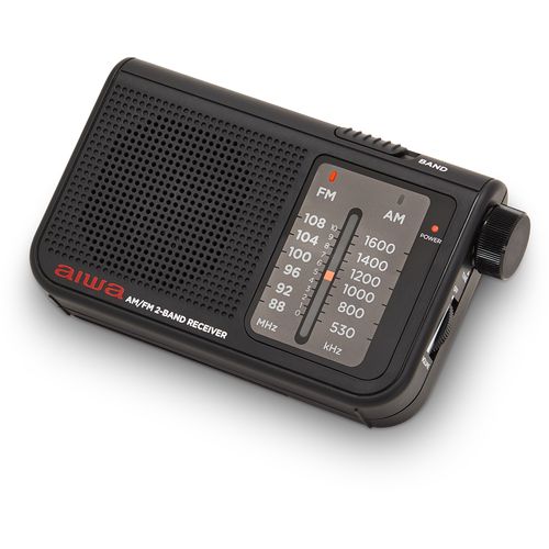 Radijo imtuvas FM/AM su 3.5mm lizdu, juodas RS-55/BK 8435256897883
