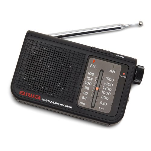 Radijo imtuvas FM/AM su 3.5mm lizdu, juodas RS-55/BK 8435256897883