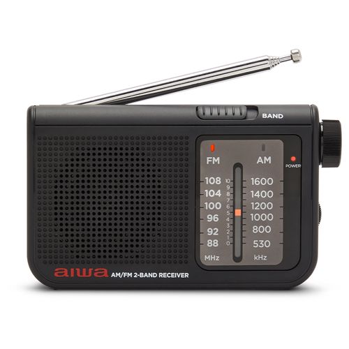 Radijo imtuvas FM/AM su 3.5mm lizdu, juodas RS-55/BK 8435256897883