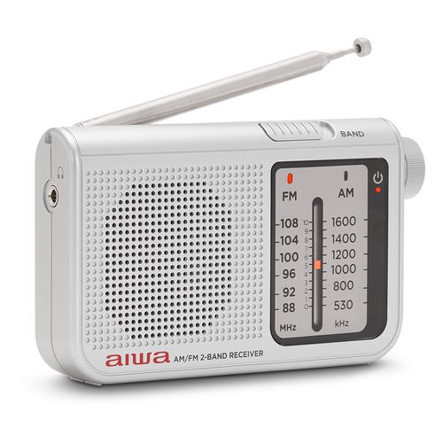 Radijo imtuvas FM/AM su 3.5mm lizdu, sidabro spalvos RS-55/SL 8435256897906