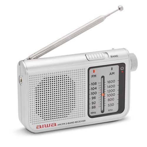 Radijo imtuvas FM/AM su 3.5mm lizdu, sidabro spalvos RS-55/SL 8435256897906