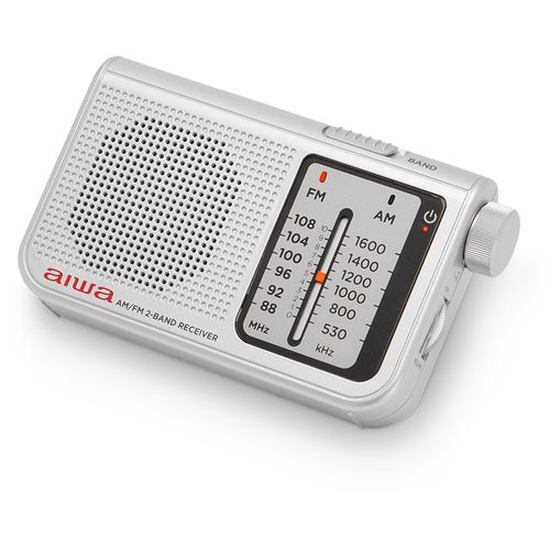 Radijo imtuvas FM/AM su 3.5mm lizdu, sidabro spalvos RS-55/SL 8435256897906