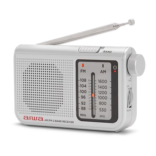 Radijo imtuvas FM/AM su 3.5mm lizdu, sidabro spalvos RS-55/SL 8435256897906
