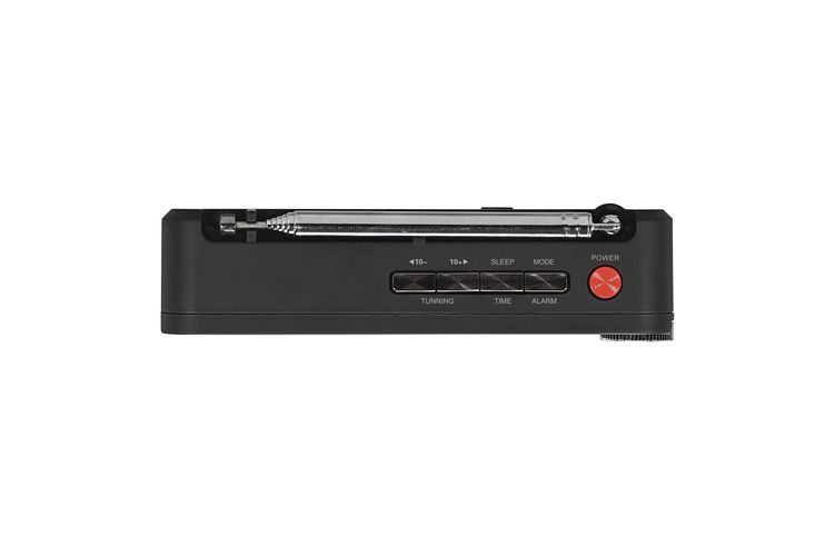 Radijo imtuvas FM įkraunamas su USB/microSD/3.5mm lizdu, juodas RS-77PLL/BK