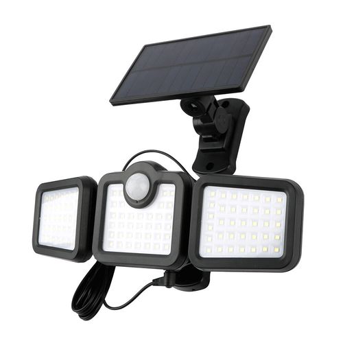 LED solar floodlight with solar panel, motion sensor and remote controller, 8W 600lm, 6000K, 2400mAh RTV100325 5900495050861