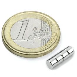 Magnetas Ø4x3mm NdFeB N45 MAG/4x3/NEO
