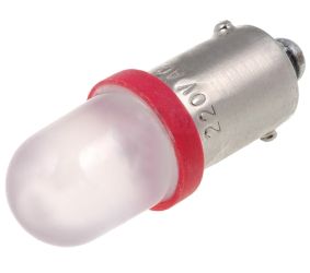 Светодиодная лампа BA9s 230V красная S-9LL230AC-R