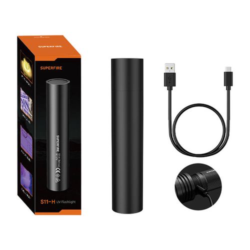 Žibintuvėlis S11-H, ultravioletinė šviesa UV 365NM, Įkraunamas USB, Superfire S11-H 6956362911550