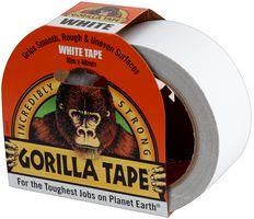 TAPE, WHITE, 10M X 48MM GORILLA TAPE WHITE 10M