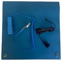 ESD MAT, LIGHT BLUE, RUBBER, 304.8MM CQ-ESD-MAT-1X1
