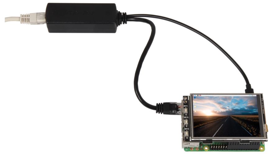 POE maitinimo adapteris su micro USB išėjimu JOY IT SBC-PoE-Power