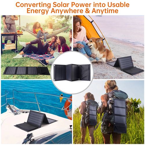 Portable Waterproof Foldable Solar Panel Charger 22W Dual USB SC005