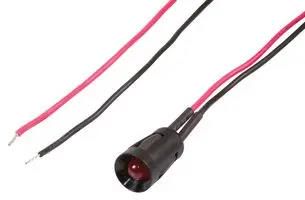LED INDICATOR, PANEL MNT, 8MM, RED T010205