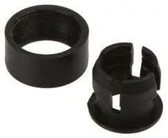 LED HOLDER, 5MM, 1LED, BLACK MP008024