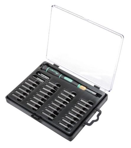Atsuktuvas su keičiamais antgaliais (32 vnt), Pro'sKit SD-9803 4710810390425