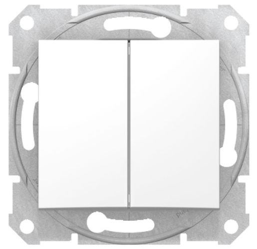 Perjungiklis 2kl. baltas 10A 250V SEDNA SDN0600121