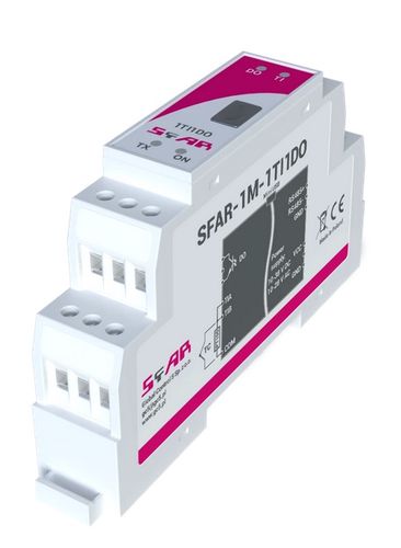 SFAR mini pramoninis išplėtimo modulis - Modbus RTU/ASCII- 1 TI, 1 DO. 10-38 V DC; 10-28 V AC SFAR-1M-1TI1DO