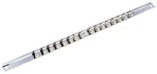 3/8" METAL SOCKET RAIL - 16 CLIPS 50579