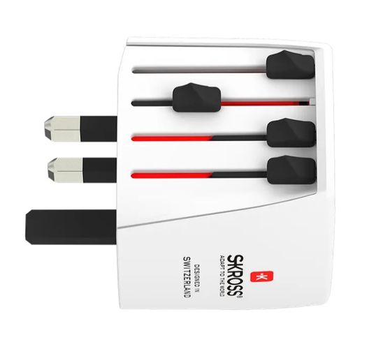 Kelioninis tinklo adapteris 230V 2.5A MUV micro kištukai AU/CN/UK/US/IT  - lizdas EU (be įžeminimo) SKROSS SKR/1102500-E 7640326820369