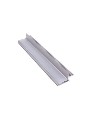 Aluminum profile with white cover for LED strip, anodized, recessed, SKYLINE, 2m SKYLINE-OP-2M-S 5900652144129
