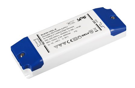 Импульсный блок питания LED 30Вт, 24В, 1.25А, диммируемый TRIAC, IP20, SELF SLD30-24VL-E