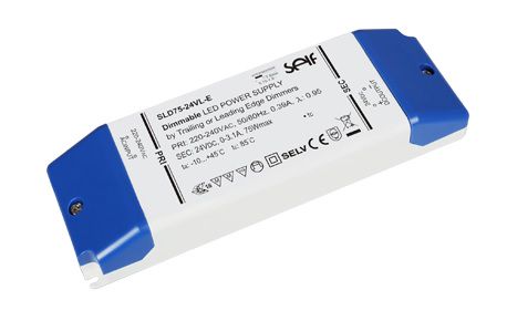 Импульсный блок питания LED 75W, 24V, 3.1A, TRIAC dimmable, IP20, SELF SLD75-24VL-E