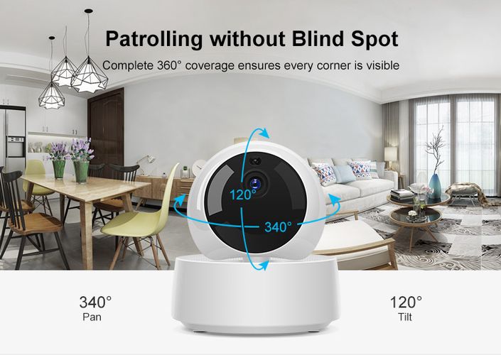 Wi-Fi kamera, 1080P, valdoma 360°, Micro SD, SONOFF SONOFF-GK-200MP2-B