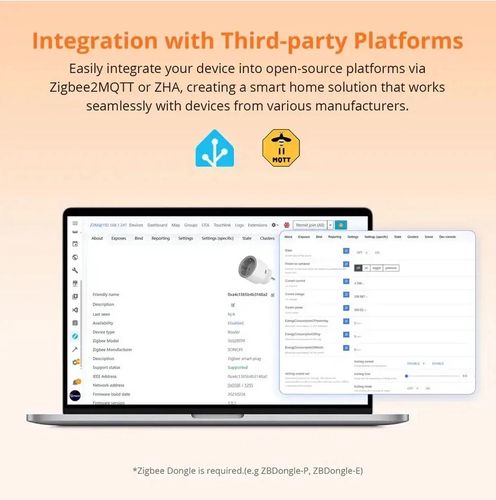 Умная вилка со счетчиком электроэнергии, S60, ZigBee 3.0, 230Vac, 16A SONOFF-S60ZBTPF 6920075743005