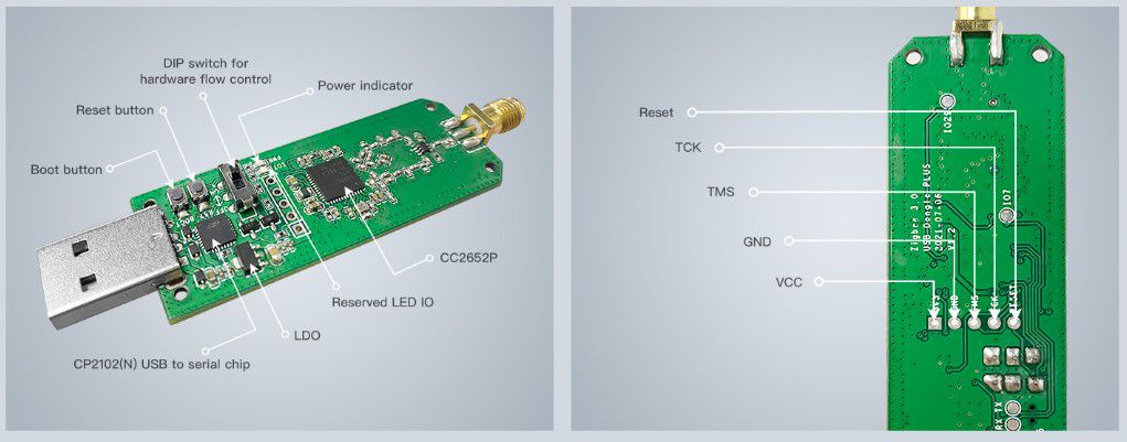 Universalus SONOFF Zigbee 3.0 ZBDongle-E valdiklis SONOFF-ZB-DONG 6920075777659